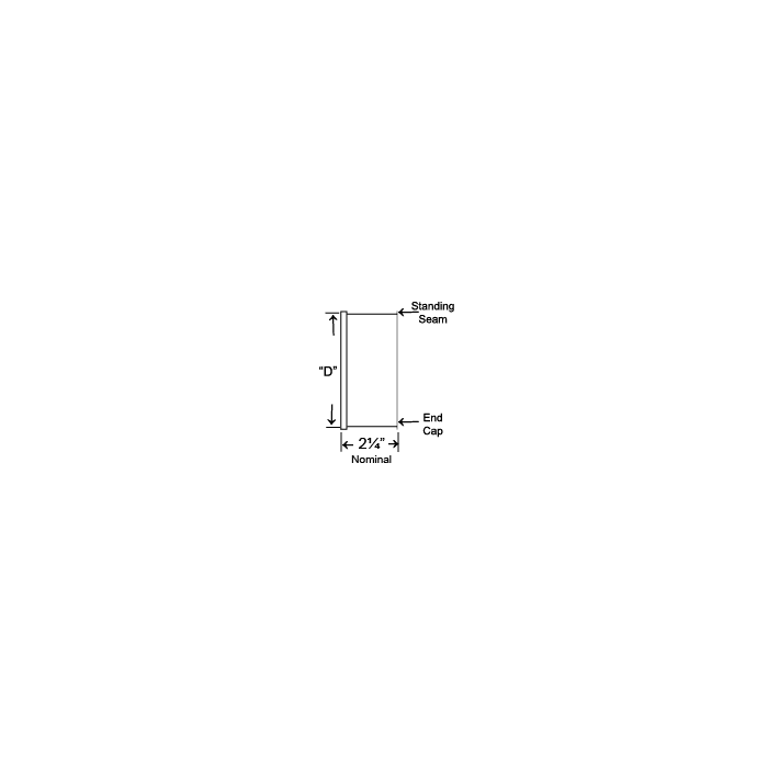 National Diversified DS-224 Dura Slope UniversalI End Cap in Light Gray